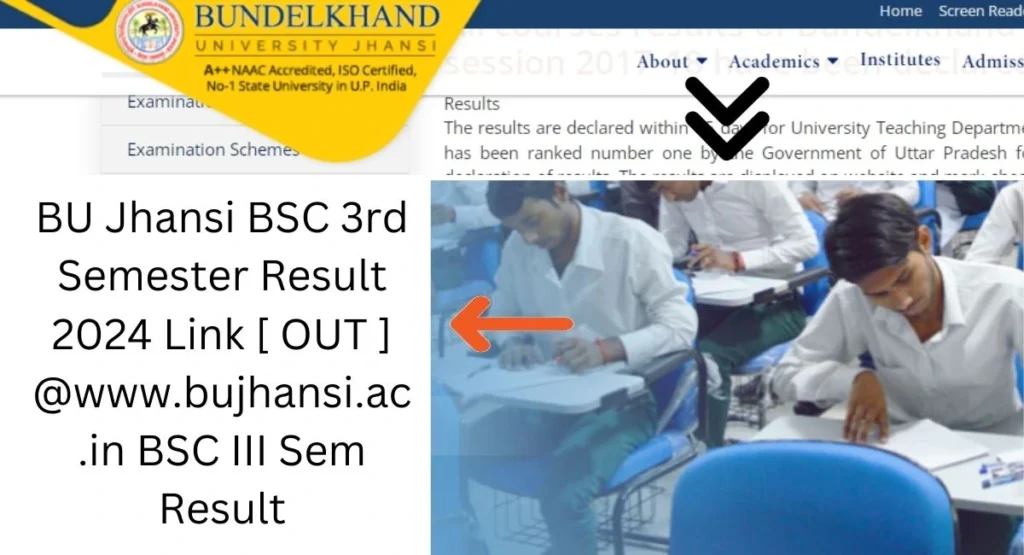 BU Jhansi BSC 3rd Semester Result 2024